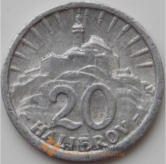 Словакия 20 геллеров 1942 КМ4а XF арт. 11152