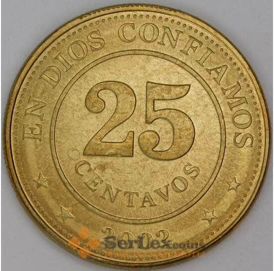 Никарагуа 25 сентаво 2002 КМ99 UNC арт. 54142