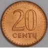 Литва 20 центов 1991 КМ89 UNC арт. 53330