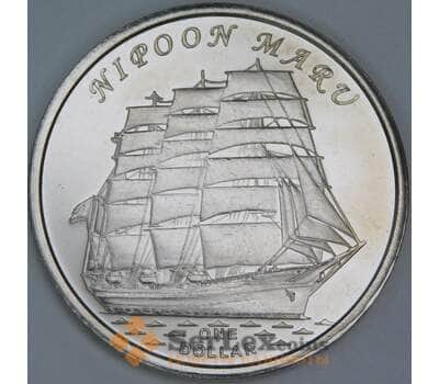 Гилберта острова (Кирибати) 1 доллар 2018 Корабль Nipoon Maru арт. 55431
