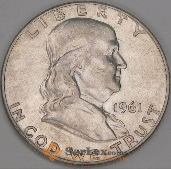 США 1/2 доллара 1961 КМ199 XF арт. 52410