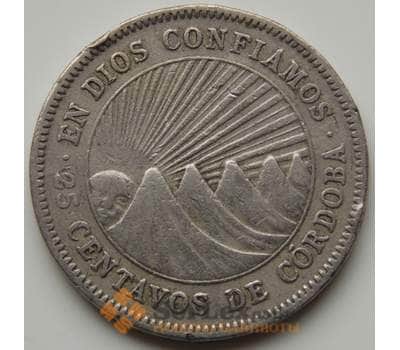 Монета Никарагуа 25 сентаво 1950 КМ18.1 VF арт. 7227