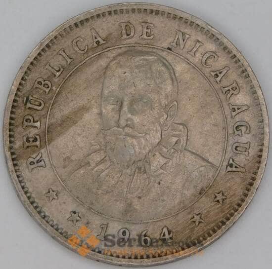 Никарагуа 25 сентаво 1964 КМ18.2 VF арт. 7231