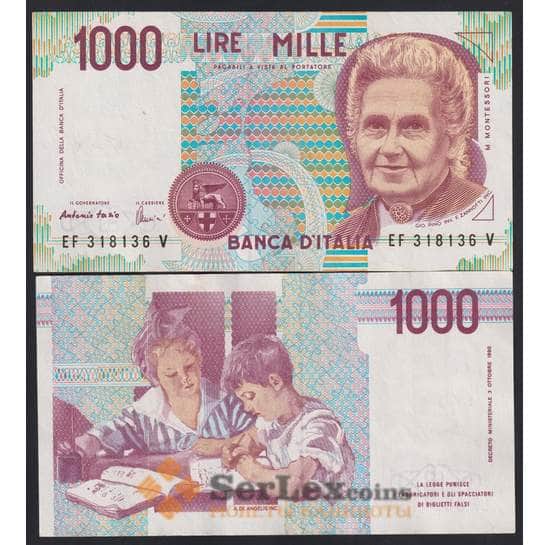 Италия банкнота 1000 лир 1990 Р114 XF арт. 41809