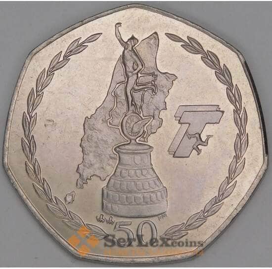 Мэн остров 50 пенсов 2004 КМ1293 UNC Мотогонки ТТ арт. 52115