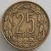 Монета Камерун 25 франков 1972 КМ4a XF арт. 12625