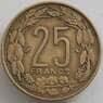 Камерун 25 франков 1972 КМ4a XF арт. 12625