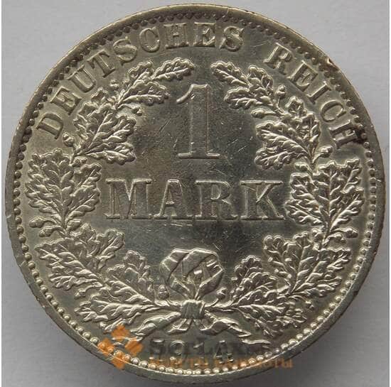 Германия 1 марка 1914 А КМ14 aUNC Серебро (J05.19) арт. 14777