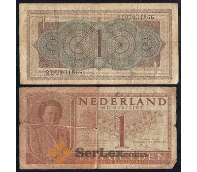 Банкнота Нидерланды 1 гульден 1949 Р72 VG арт. 40386