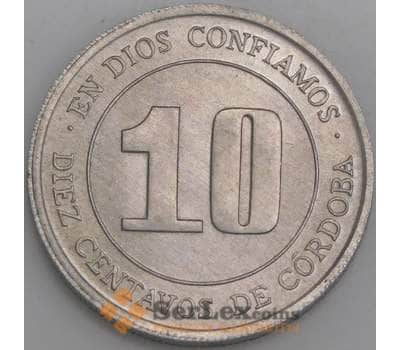 Никарагуа монета 10 сентаво 1974 КМ29 aUNC арт. 45313
