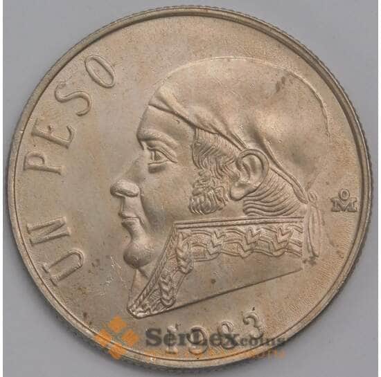 Мексика монета 1 песо 1983 КМ460 aUNC  арт. 41887