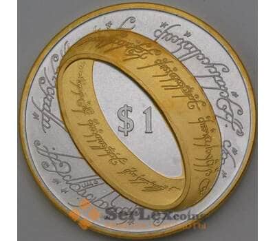 Новая Зеландия 1 доллар 2003 властелин колец -кольцо Prooflike Копия арт. 28818