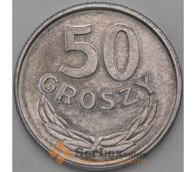 Монета Польша 50 грошей 1987 Y48.2 UNC арт. 26970