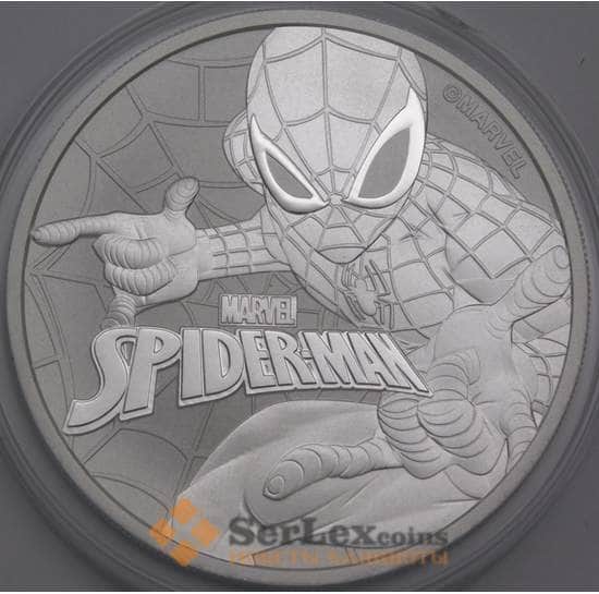 Тувалу монета 1 доллар 2017 UC248 Proof Marvel - Человек-паук арт. 43102