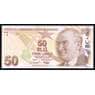 Турция 50 лир 2009 (2022) Р225е UNC арт. 52283