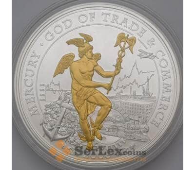 Монета Кука острова 10 долларов 2008 BU Меркурий - бог торговли  арт. 31492