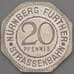 Германия Нюрнберг 20 пфеннигов 1921 Proof EPPELEIN SPRUNG (j05.19) арт. 19946