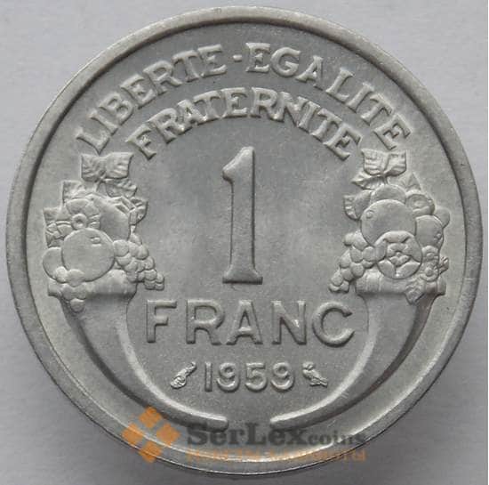 Франция 1 франк 1959 КМ885а UNC (J05.19) арт. 15478