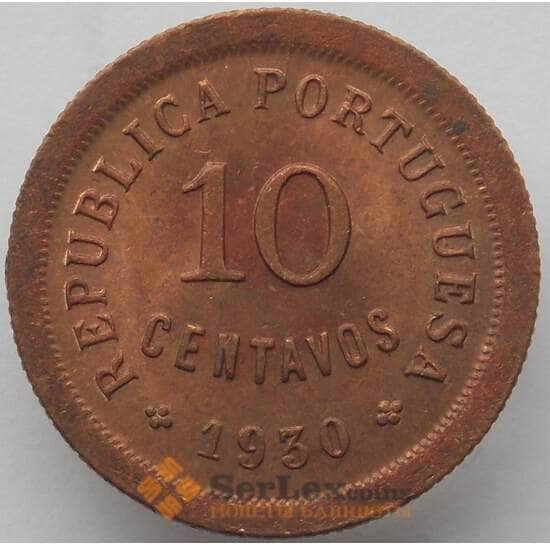 Кабо-Верде 10 сентаво 1930 КМ2 UNC (J05.19) арт. 16875