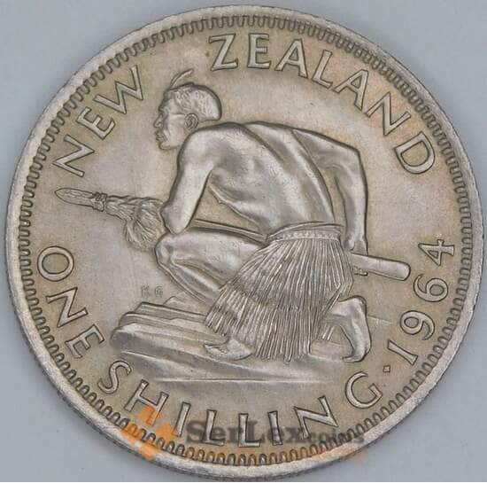 Новая Зеландия 1 шиллинг 1964 КМ27.2 UNC арт. 56510