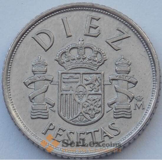 Испания 10 песет 1983 КМ827 UNC (J05.19) арт. 17325