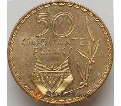 Монета Руанда 50 франков 1977 КМ16 aUNC арт. 12596
