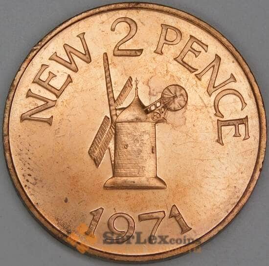 Гернси 2 пенса 1971 КМ22 BU наборная арт. 54882 Гернси 2 пенса 1971 КМ22 BU наборная арт. 54882