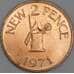 Гернси 2 пенса 1971 КМ22 BU наборная арт. 54882