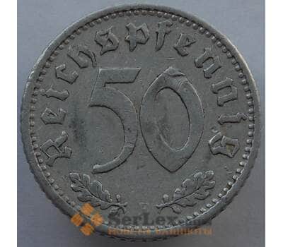 Монета Германия 50 пфеннингов (рейхспфеннигов) 1935 F КМ87 VF (J05.19) арт. 15004
