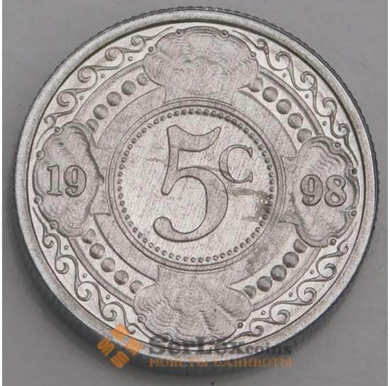 Нидерландские Антиллы монета 5 центов 1998 КМ33 UNC арт. 46200