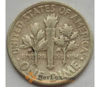 Монета США дайм 10 центов 1954 КМ195 VF арт. 12821