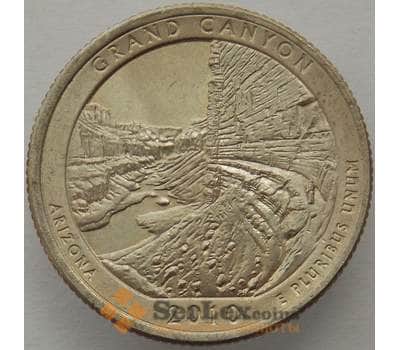 Монета США 25 центов 2010 P КМ472 aUNC парк Гранд Каньон арт. 15431