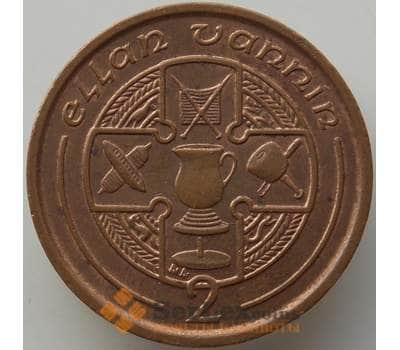 Монета Мэн остров 2 пенса 1993 КМ208 XF арт. 13924