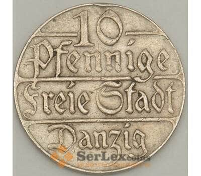 Монета Данциг 10 пфеннигов 1923 КМ143 VF (n17.19) арт. 21609