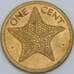 Багамские острова монета 1 цент 1974 КМ59 AU арт. 41348