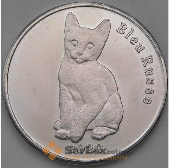 Строма острова 1 фунт 2020 UNC Русская голубая кошка арт. 30785