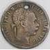 Австрия монета 1 флорин 1878 КМ2222 VG отверстие арт. 48264