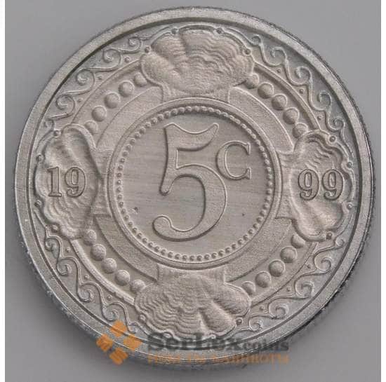 Нидерландские Антиллы монета 5 центов 1999 КМ33 UNC арт. 46203
