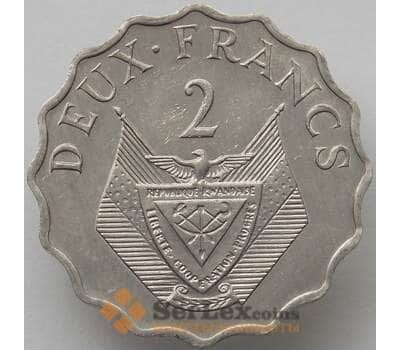 Монета Руанда 2 франка 1970 КМ10 UNC ФАО (J05.19) арт. 17429