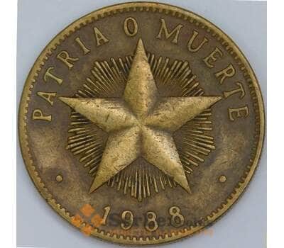 Куба 1 песо 1988 КМ105 VF арт. 57708