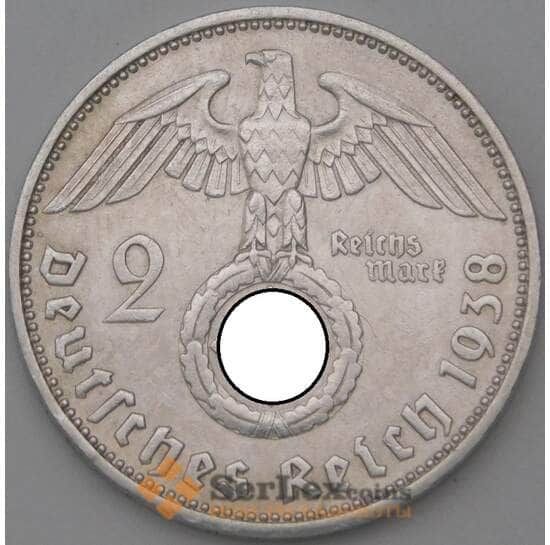 Германия 2 марки 1938 F КМ93 XF арт. 22211