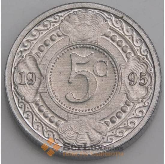 Нидерландские Антиллы монета 5 центов 1995 КМ33 UNC арт. 46202