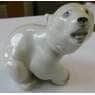 Статуэтка Фарфоровая Медвежонок белый ЛФЗ 12 см арт. 37730