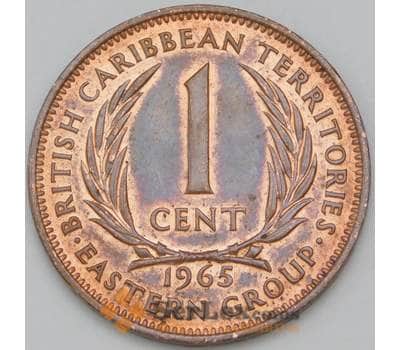 Монета Восточно-Карибские острова 1 цент 1965 КМ2 AU арт. 38521