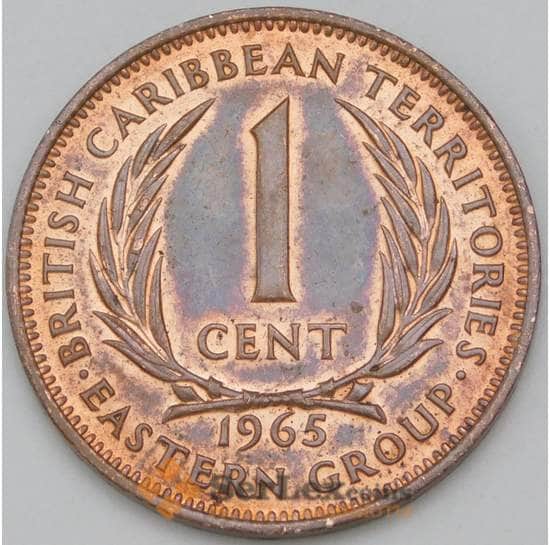 Восточно-Карибские острова 1 цент 1965 КМ2 AU арт. 38521