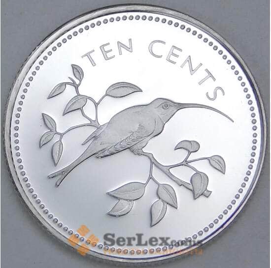 Белиз 10 центов 1974 КМ40а Proof  арт. 57159
