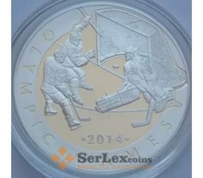 Монета Казахстан 100 тенге 2013 Хоккей Олимпийские игры 2014 Сочи арт. С03083