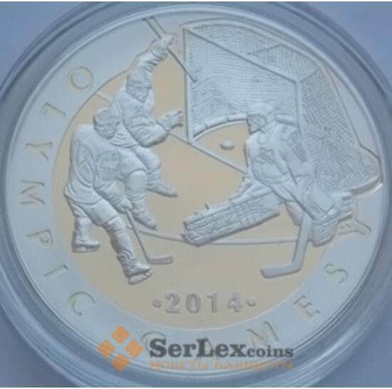 Казахстан 100 тенге 2013 Хоккей Олимпийские игры 2014 Сочи арт. С03083