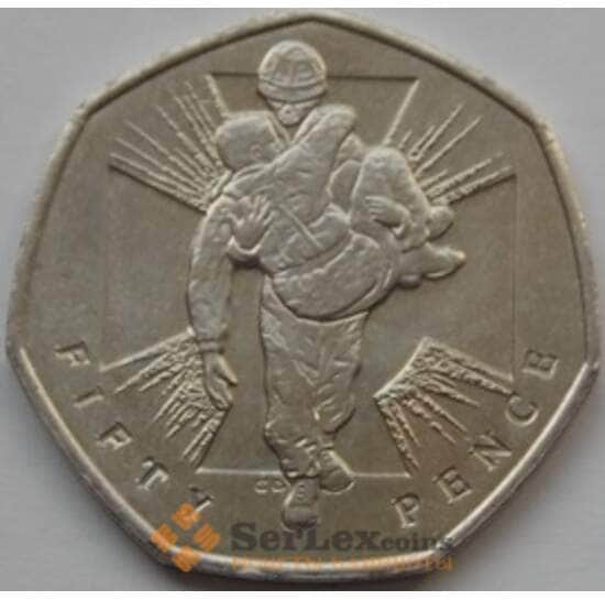Великобритания 50 пенсов 2006 КМ1058 Героический акт арт. С03097