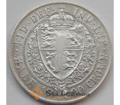 Монета Великобритания 1/2 кроны 1900 КМ782 Виктория VF арт. С03099